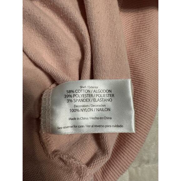 Wildfox "Coffee & Sunshine" Crewneck Lightweight Sweatshirt Large Blush Pink - Picture 4 of 6